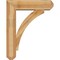 Ekena Millwork Thorton Craftsman Rough Sawn Bracket w/ Offset Brace, Western Red Cedar, 8"W x 30"D x 38"H BKT0806X30X38THR04RWR - alternate 3